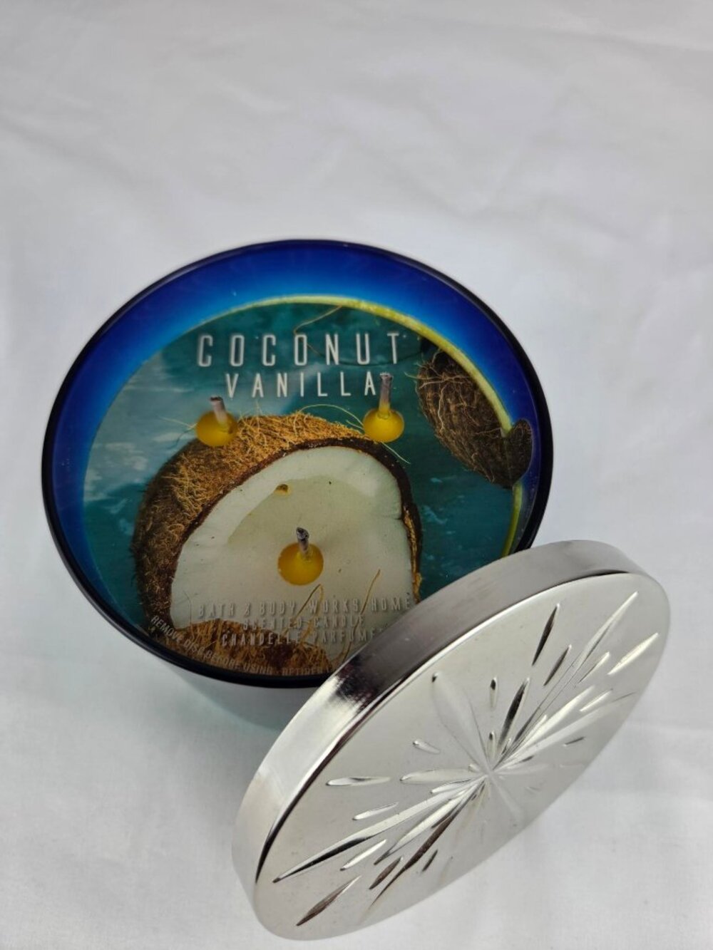 Bath & Body Works Coconut Vanilla 3-Wick Candle 14.5 oz NEW